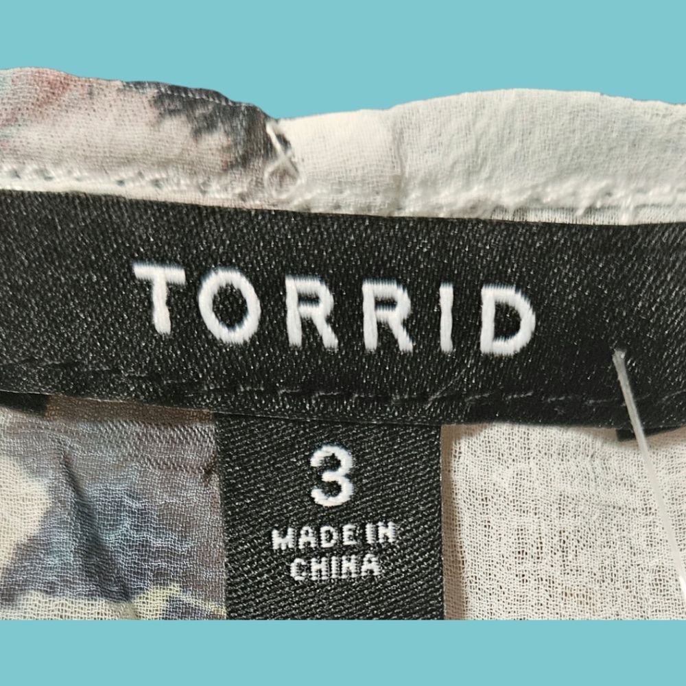 TORRID Textured Plus Size Chiffon Midi Ruffle Kimono.โJUST IN! - Picture 5 of 16